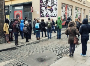 Tourists visits The Icon Walk