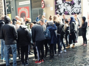 Tourists visits The Icon Walk