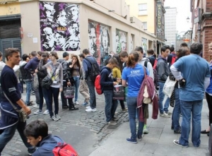 Tourists visits The Icon Walk