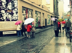 Tourists visits The Icon Walk