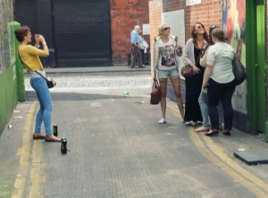 Tourists visits The Icon Walk
