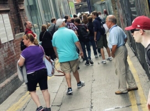 Tourists visits The Icon Walk