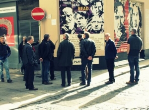 Tourists visits The Icon Walk