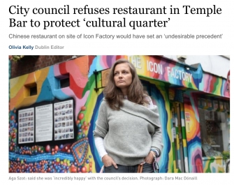 City council refuses restaurant in Temple Bar to protect ‘cultural quarter’